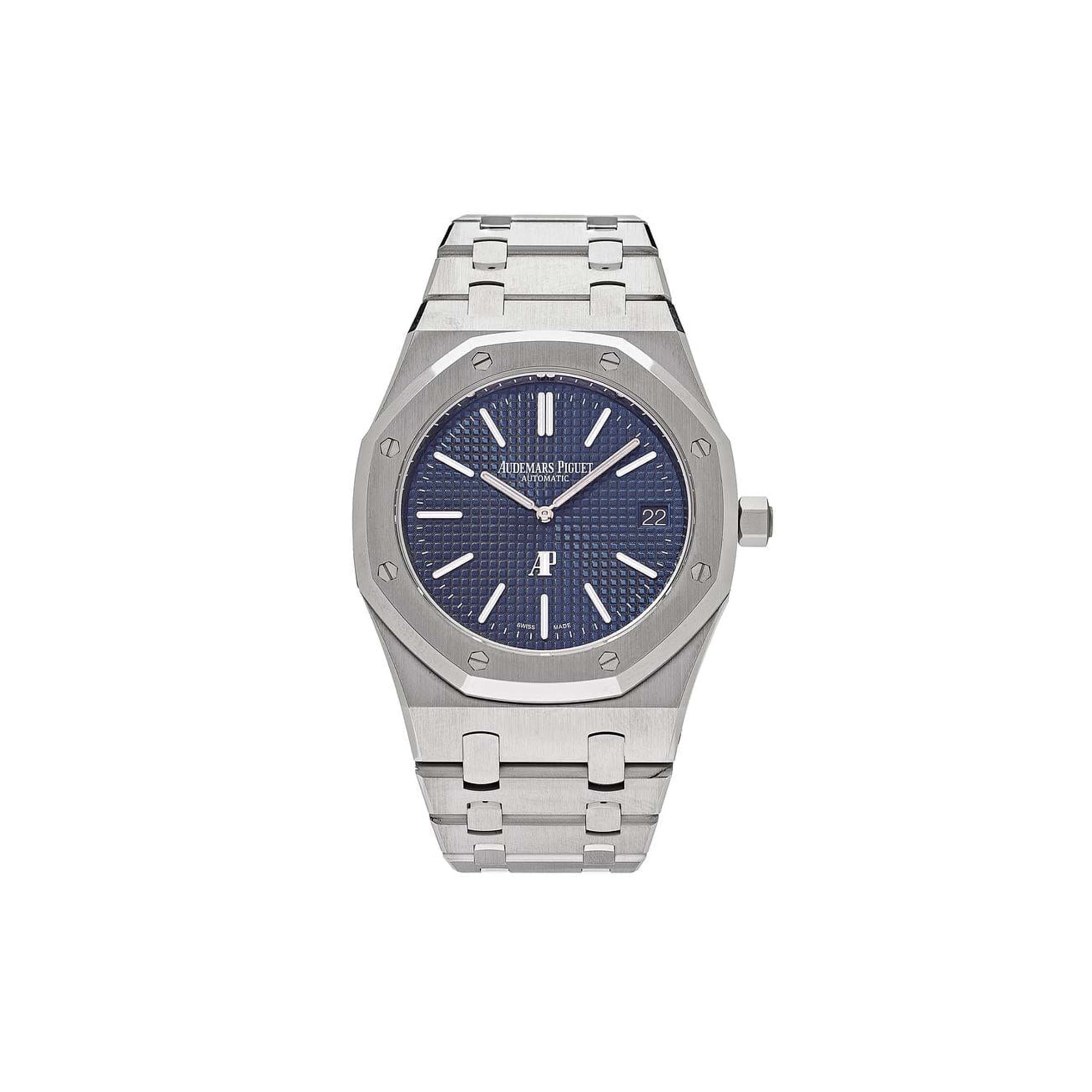 audemars P*g*et royal oak ''jumbo'' auto steel 39mm watch 15202st.oo.1240st.01